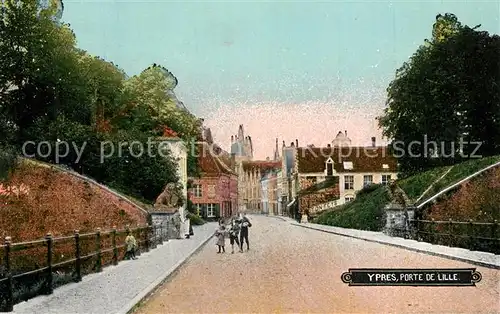AK / Ansichtskarte Ypres_Ypern_West_Vlaanderen Porte de Lille Ypres_Ypern