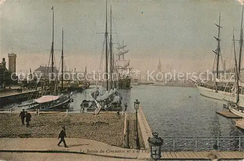 AK / Ansichtskarte Ostende_Oostende Le Bassin du Commerce 