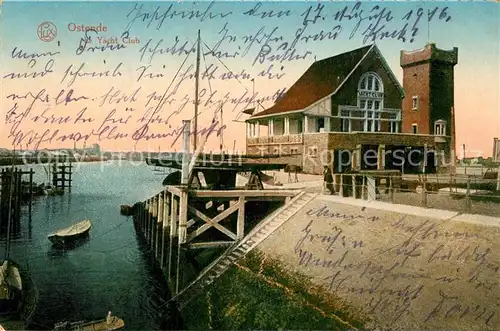 AK / Ansichtskarte Ostende_Oostende De Yacht Club 