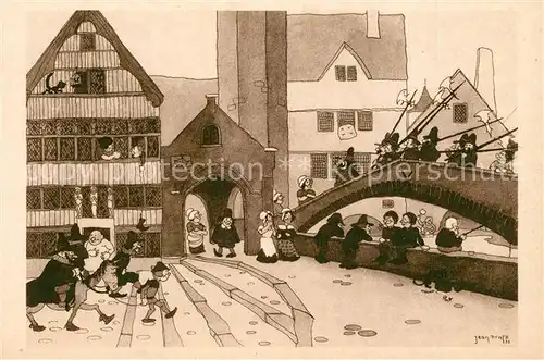 AK / Ansichtskarte Belgien The Territorial Defense guard Karikatur Belgien