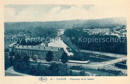 AK / Ansichtskarte Namur_sur_Meuse Panorama de la Sambre Namur_sur_Meuse