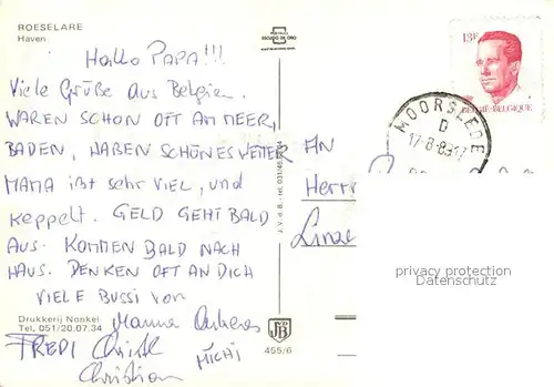 AK / Ansichtskarte Roeselare Haven 