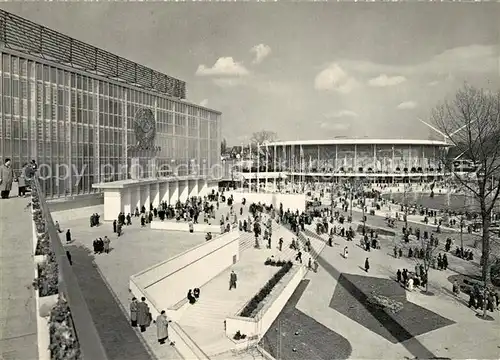 AK / Ansichtskarte Bruxelles_Bruessel EXPO 1958 Pavillons der USSR und der USA Bruxelles_Bruessel