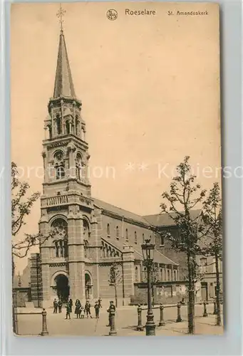 AK / Ansichtskarte Roeselare St Amanduskerk 