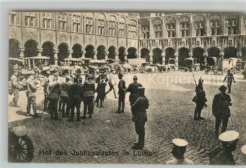 AK / Ansichtskarte Luettich Hof des Justizpalastes Luettich