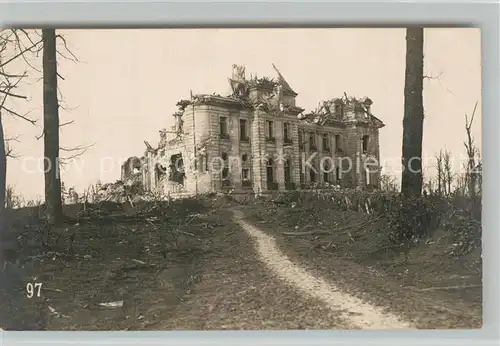 AK / Ansichtskarte Flandern Zerstoerte Villa in WK1 Flandern