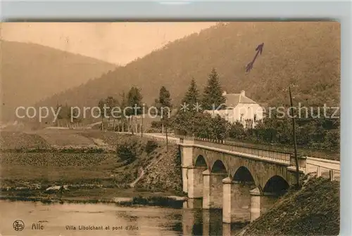 AK / Ansichtskarte Alle_Namur Villa Liboichant et pont d Alle 