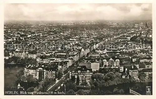 AK / Ansichtskarte Berlin Blick vom Funkturm Berlin