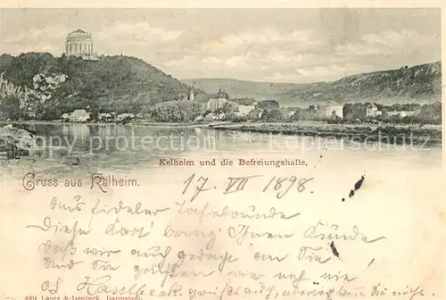 AK / Ansichtskarte Kelheim mit Befreiungshalle Kelheim