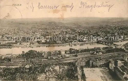 AK / Ansichtskarte Trier Fliegeraufnahme Trier
