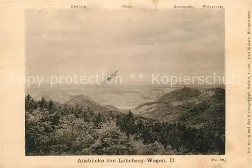 AK / Ansichtskarte Bad_Honnef Ausblicke von Lohrberg Wegen Bad_Honnef