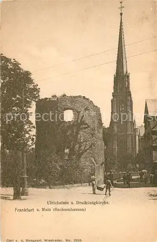 AK / Ansichtskarte Frankfurt_Main Ulrichstein udn Dreik?nigkirche Frankfurt Main