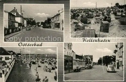 AK / Ansichtskarte Kellenhusen_Ostseebad Strand Strassenparti Kellenhusen_Ostseebad