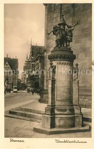 AK / Ansichtskarte Bremen Turmbl?serbrunnen Bremen