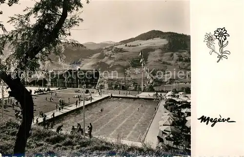 AK / Ansichtskarte Megeve Hotel La Residence Piscine Tennis Megeve