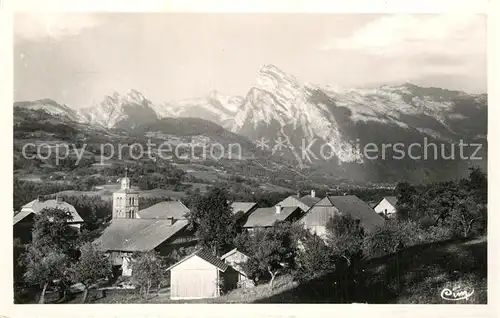 AK / Ansichtskarte Morillon Vue generale et les Alpes Morillon