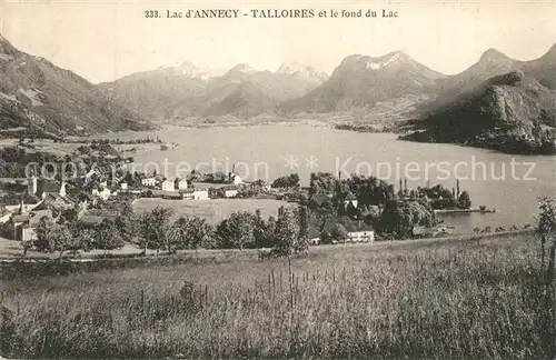 AK / Ansichtskarte Talloires Panorama Lac d Annecy Alpes Talloires
