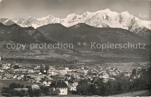 AK / Ansichtskarte Sallanches Panorama Chaine du Mont Blanc Alpes Francaises Sallanches