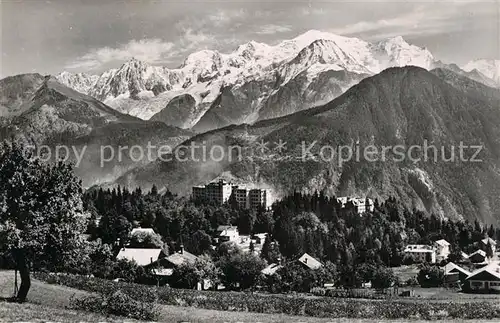 AK / Ansichtskarte Assy Passy_Haute_Savoie Plateau d Assy Sanatorium Sancellemoz Mont Blanc Alpes Francaises Assy Passy_Haute_Savoie