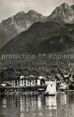 AK / Ansichtskarte Saint Gingolph_Haute_Savoie Les Hotels Lac Leman Mont Grammont Alpes Francaises Saint Gingolph_Haute