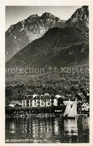 AK / Ansichtskarte Saint Gingolph_Haute_Savoie Hotel am Genfersee Alpen Saint Gingolph_Haute