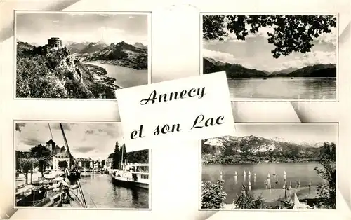 AK / Ansichtskarte Annecy_Haute Savoie et son Lac Alpes Francaises Annecy Haute Savoie