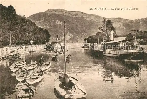 AK / Ansichtskarte Annecy_Haute Savoie Le Port et les bateaux Alpes Annecy Haute Savoie
