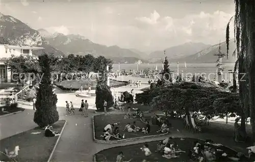 AK / Ansichtskarte Annecy_Haute Savoie Animation des Ombres et lumieres a la Plage du Lac Alpes Annecy Haute Savoie