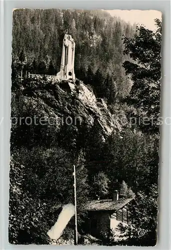 AK / Ansichtskarte Les_Houches Statue du Christ Roi Les_Houches