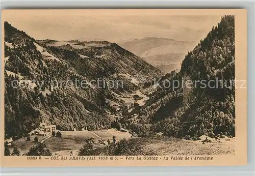 AK / Ansichtskarte La_Giettaz Panorama Col des Aravis Vallee de l Arondine La_Giettaz