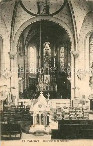 AK / Ansichtskarte Saint_Walfroy Interieur de la Chapelle Saint Walfroy