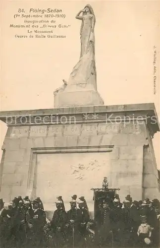 AK / Ansichtskarte Floing_Ardennes Monument des Braves Gens Floing Ardennes