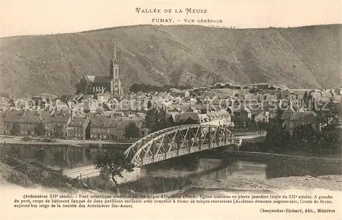 AK / Ansichtskarte Fumay Vue generale Fumay