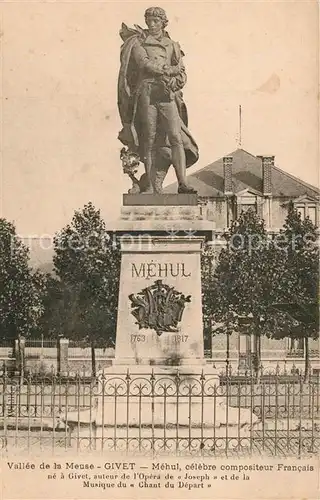 AK / Ansichtskarte Givet_Ardennes Vallee de la Meuse Monument Mehul Givet Ardennes