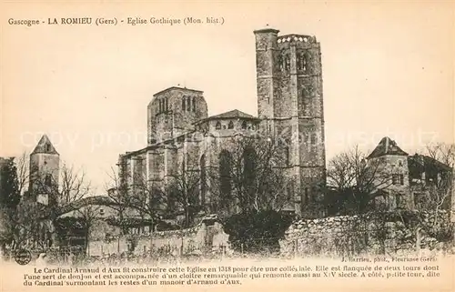 AK / Ansichtskarte La_Romieu Eglise Gothique La_Romieu