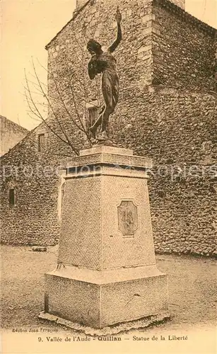 AK / Ansichtskarte Quillan Statue de la Liberte Quillan