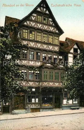 AK / Ansichtskarte Allendorf_Werra Eschstruthsche Haus Allendorf_Werra