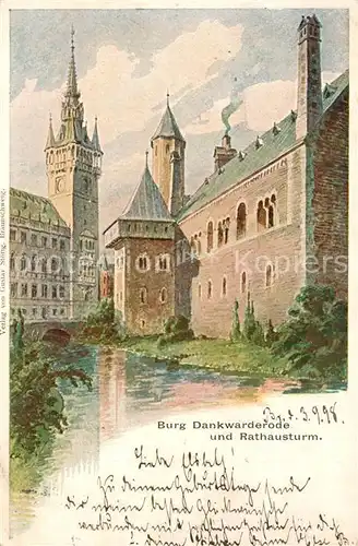 AK / Ansichtskarte Braunschweig Burg Dankwarderode Rathausturm Braunschweig