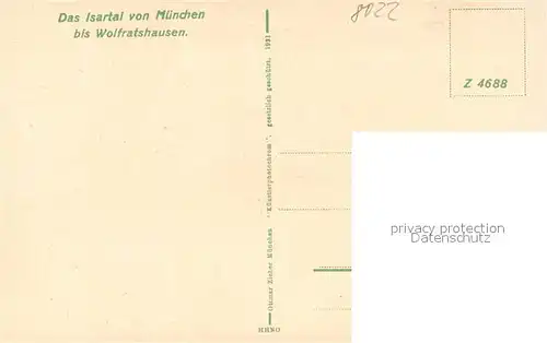 AK / Ansichtskarte Isartal Fliegeraufnahme Isartal