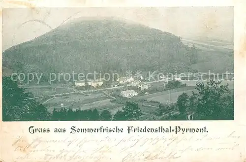 AK / Ansichtskarte Pyrmont_Bad Friedensthal Pyrmont_Bad