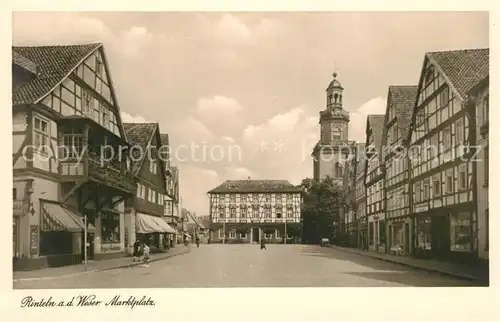 AK / Ansichtskarte Rinteln Marktplatz Rinteln