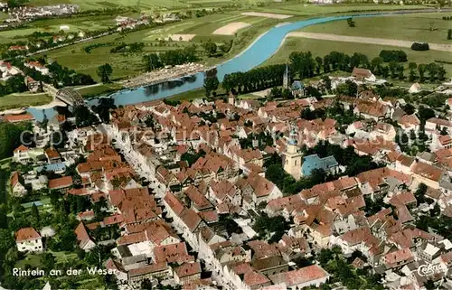 AK / Ansichtskarte Rinteln Fliegeraufnahme Rinteln