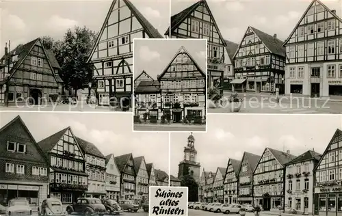 AK / Ansichtskarte Rinteln Marktplatz Fachwerkhaeuser Rinteln
