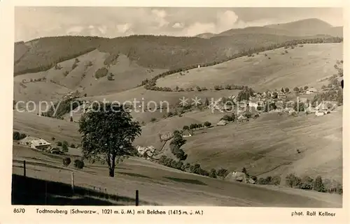 AK / Ansichtskarte Todtnauberg Panorama Belchen Todtnauberg