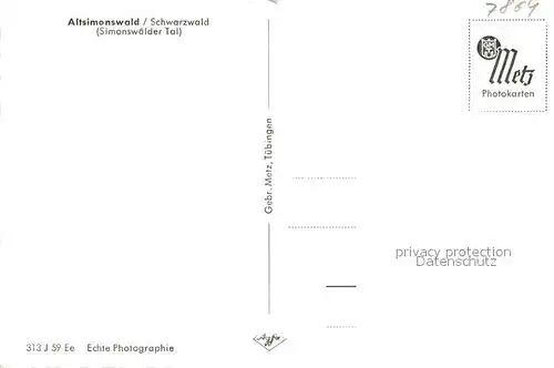 AK / Ansichtskarte Altsimonswald  Altsimonswald