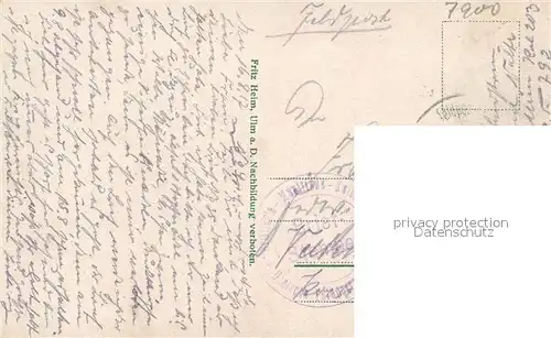 AK / Ansichtskarte Ulm_Donau Hirschstrasse mit M?nster Ulm_Donau