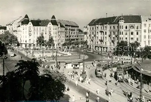 AK / Ansichtskarte Strassenbahn Budapest Zsigmond Moricz Platz 