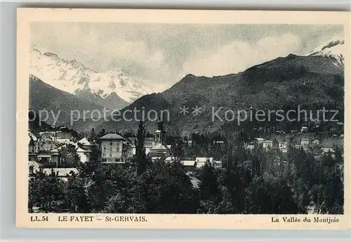AK / Ansichtskarte Le_Fayet Panorama Vallee du Montjoie Alpes Le_Fayet