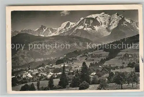 AK / Ansichtskarte Combloux Panorama Mont Blanc Alpes Francaises Combloux