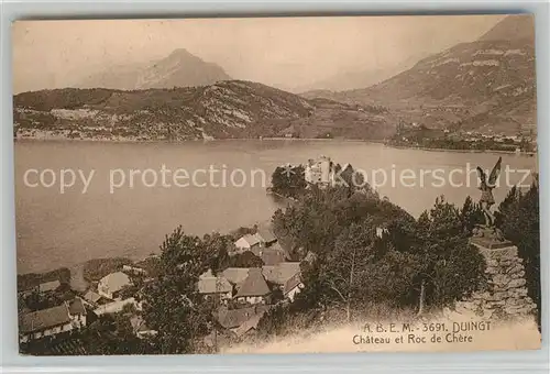 AK / Ansichtskarte Duingt Chateau Roc de Chere Lac d Annecy Alpes Duingt
